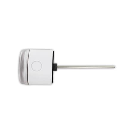 Dwyer Instruments Immersion temperature transmitter with 0 to 10 V output, 0 to 100 C temperature range, 4in probe BTT-I04-6